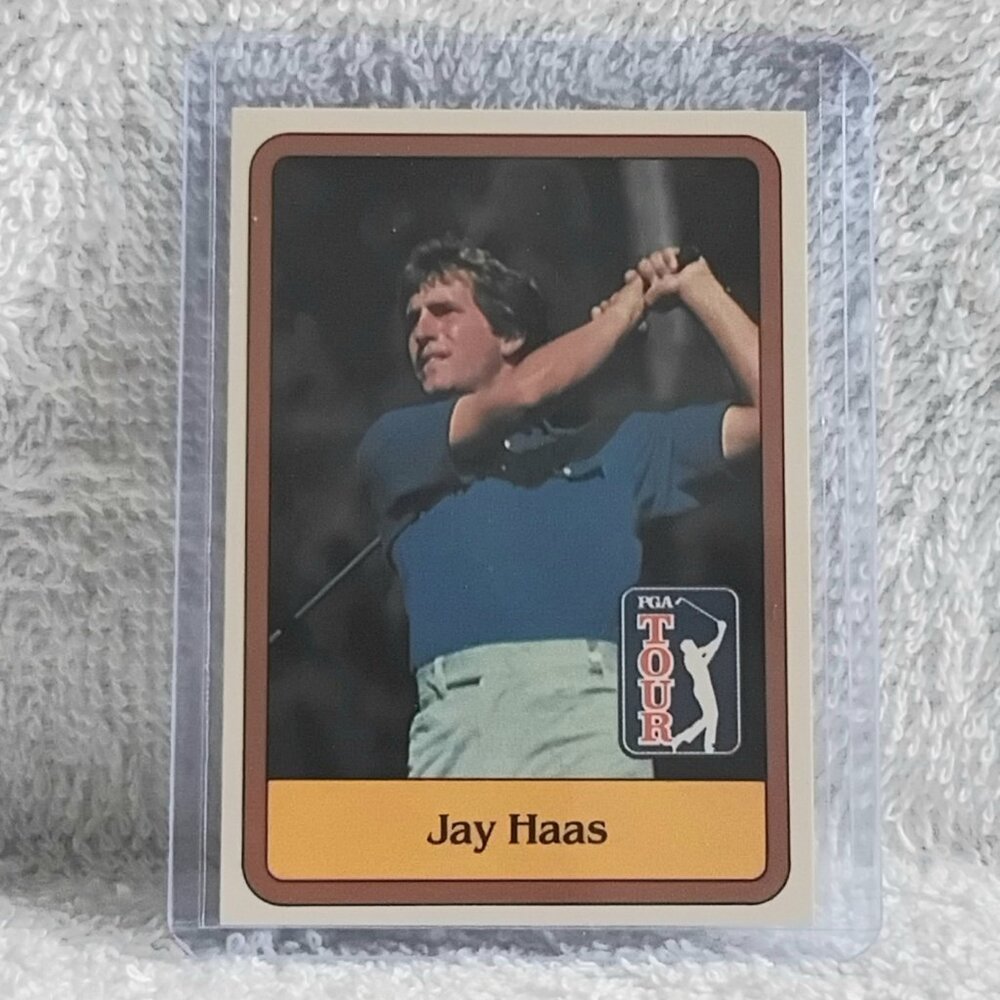 3/$25 E/NM 1981 Donruss Golf Inaugural Jay Haas RC PGA Tour Card 35!!